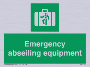 Emergency abseiling equipment