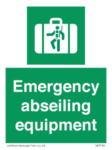 Emergency abseiling equipment