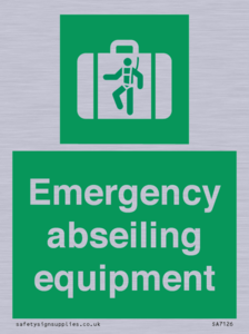 Emergency abseiling equipment