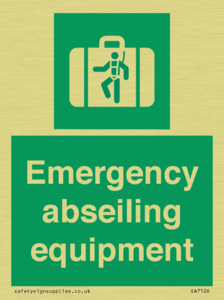 Emergency abseiling equipment