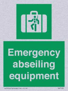 Emergency abseiling equipment