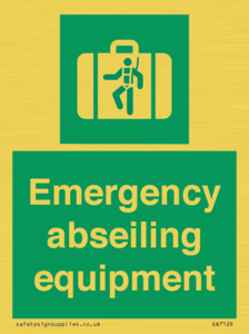 Emergency abseiling equipment