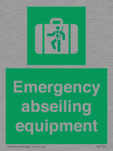 Emergency abseiling equipment