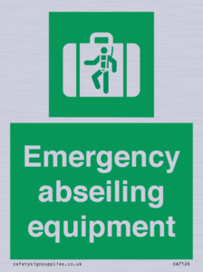 Emergency abseiling equipment