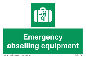 Emergency abseiling equipment