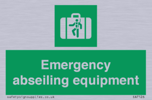 Emergency abseiling equipment