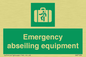 Emergency abseiling equipment