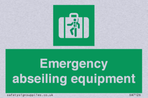 Emergency abseiling equipment
