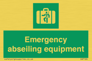 Emergency abseiling equipment
