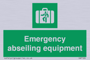 Emergency abseiling equipment