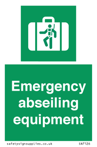 Emergency abseiling equipment