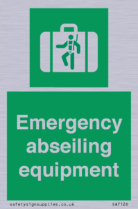 Emergency abseiling equipment