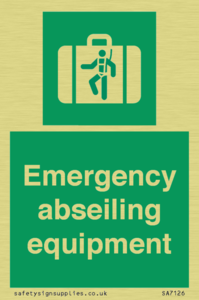 Emergency abseiling equipment