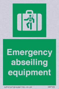 Emergency abseiling equipment