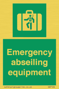 Emergency abseiling equipment