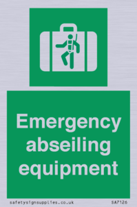 Emergency abseiling equipment