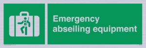 Emergency abseiling equipment