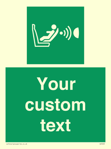 Custom safe condition child seat presence orientation detection system