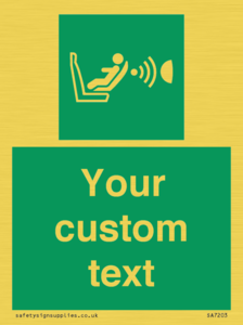 Custom safe condition child seat presence orientation detection system