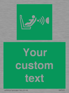 Custom safe condition child seat presence orientation detection system