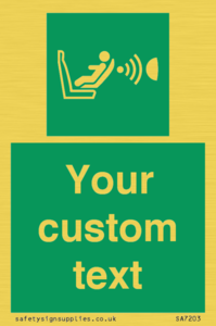 Custom safe condition child seat presence orientation detection system