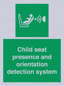 Child seat presence and orientation detection system