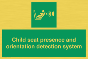 Child seat presence and orientation detection system