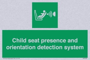 Child seat presence and orientation detection system