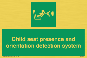 Child seat presence and orientation detection system