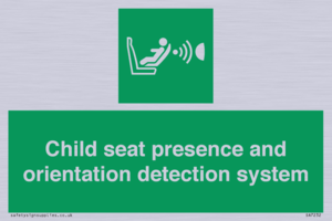 Child seat presence and orientation detection system