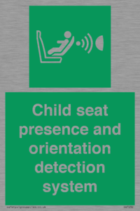 Child seat presence and orientation detection system