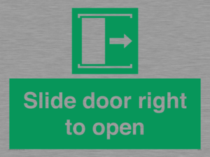Slide door right to open