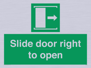 Slide door right to open