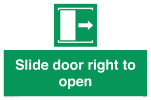 Slide door right to open