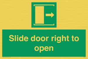 Slide door right to open