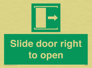 Slide door right to open