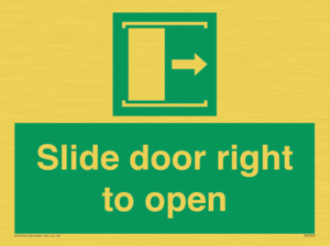 Slide door right to open