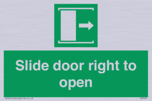 Slide door right to open