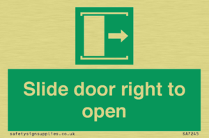 Slide door right to open