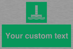 Custom sign safe condition Evacuation chute 