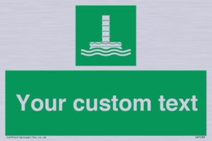 Custom sign safe condition Evacuation chute 