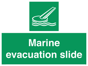 Marine evacuation slide