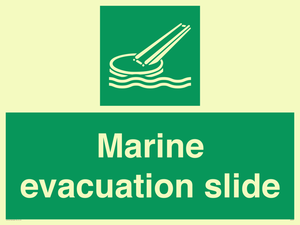 Marine evacuation slide