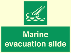 Marine evacuation slide