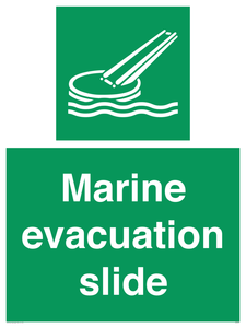 Marine evacuation slide