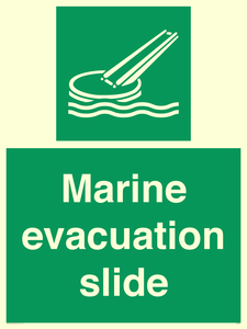 Marine evacuation slide