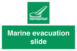 Marine evacuation slide