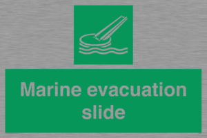 Marine evacuation slide