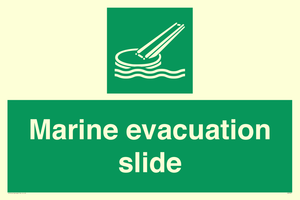 Marine evacuation slide