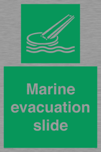 Marine evacuation slide
